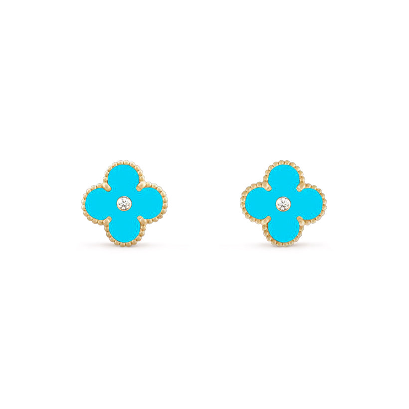 [LUXE]CLOVER  15MM DIAMOND EARRINGS COLLECTION