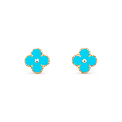 [LUXE]CLOVER  15MM DIAMOND EARRINGS COLLECTION