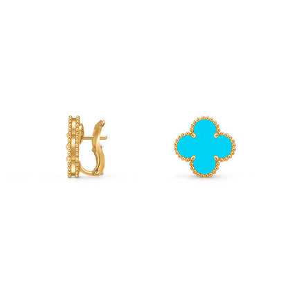 [LUXE]CLOVER 15MM MOP EARRINGS COLLECTION
