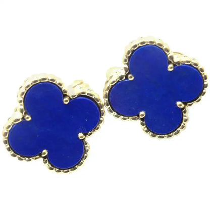 [RAFFINE]CLOVER MINI 9.5MM TURQUOISE EARRINGS