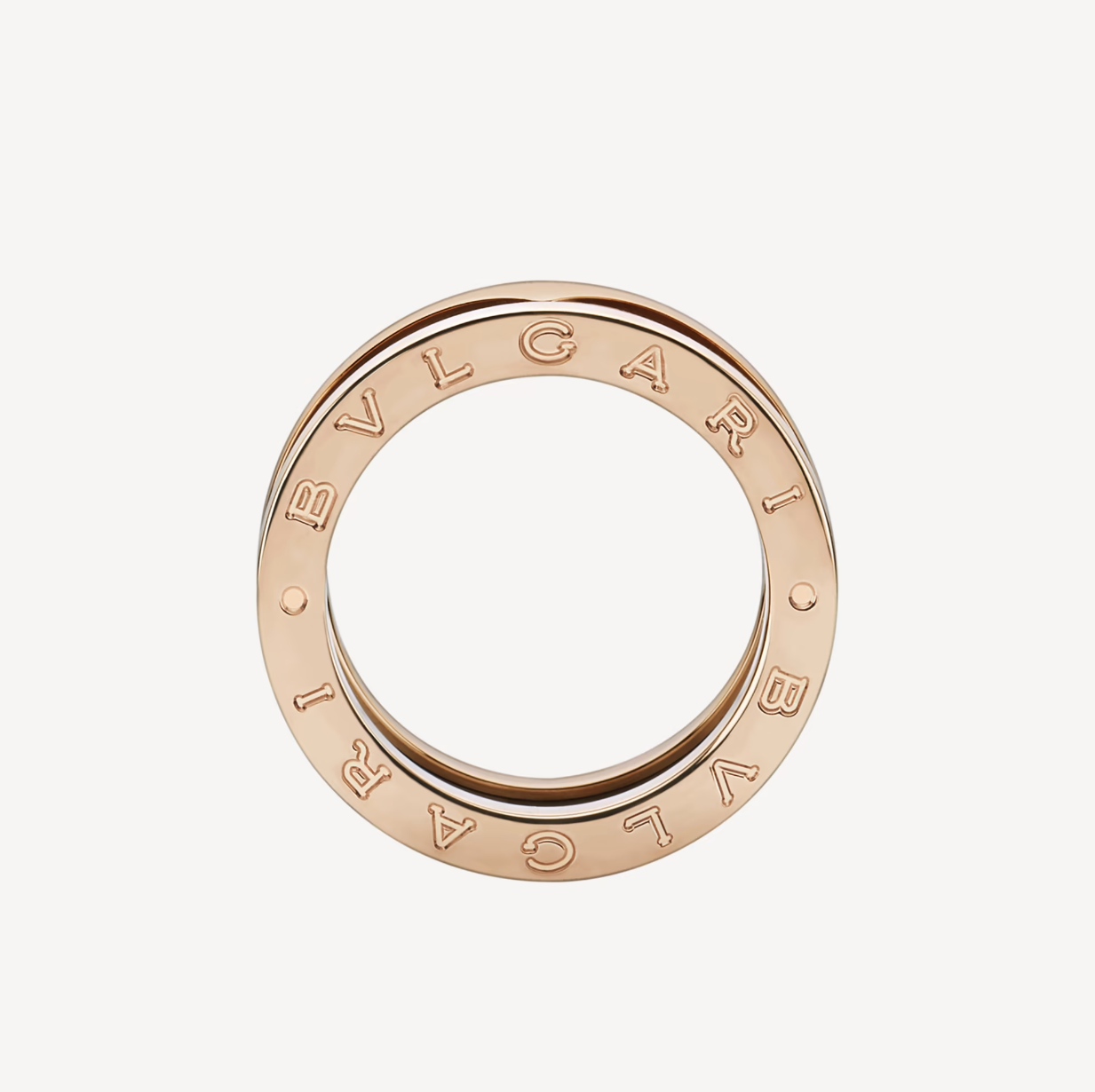 [RAFFINE]ZERO 1 ANILLO DE DOS BANDAS Y CERÁMICA NEGRA EN ORO ROSA