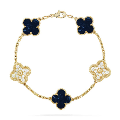 [RAFFINE]CLOVER 5 MOTIF PIETERSITE BRACELET COLLECTION