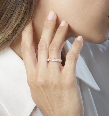 [RAFFINE]ALLIANCE LIENS VIDENCE PAVED DIAMOND 4MM RING