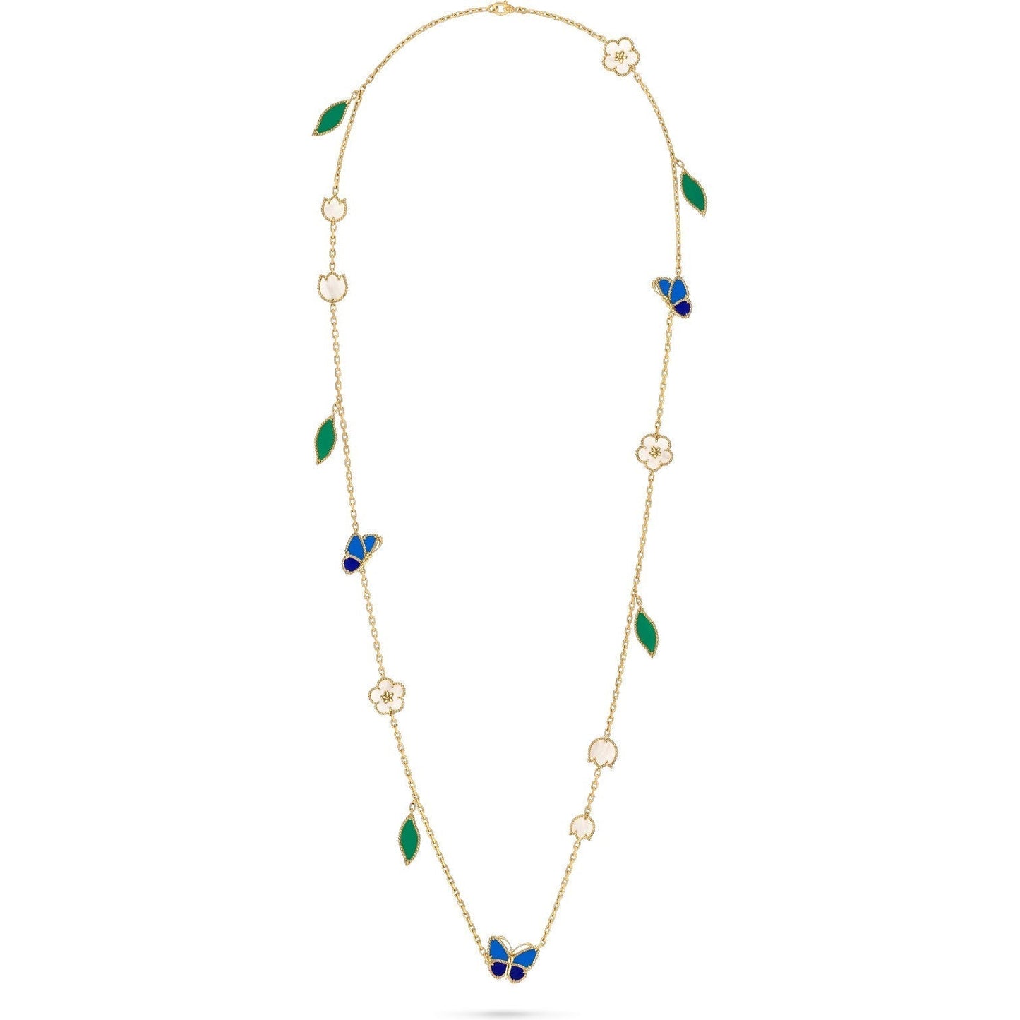[RAFFINE]LUCKY SPRING BUTTERFLY 15 FLOWER NECKLACE