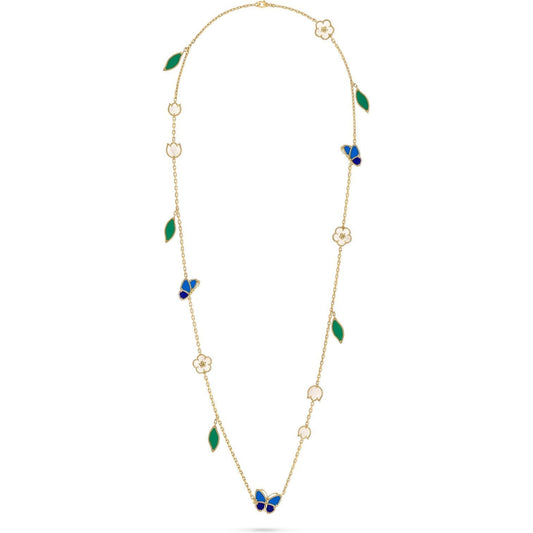 [RAFFINE]LUCKY SPRING BUTTERFLY 15 FLOWER NECKLACE