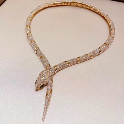 [RAFFINE]COLLAR SERPENTI DE ORO DE ALTA COSTURA 