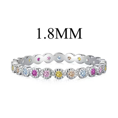 [RAFFINE]Unique Scintillating Round Cut Daily Ring