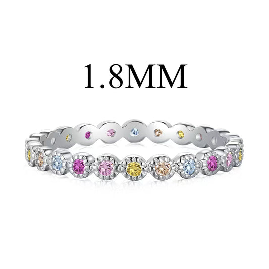 [RAFFINE]Unique Scintillating Round Cut Daily Ring