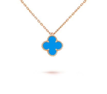 [LUXE]CLOVER MINI 9.5MM CARNELIANS NECKLACE COLLECTION