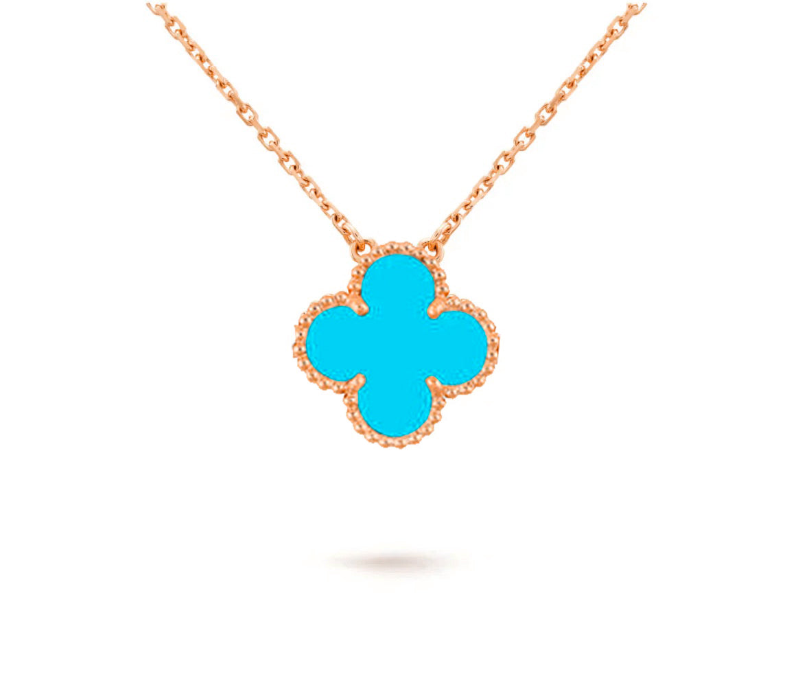 [LUXE]CLOVER 15MM SINGLE FLOWER NECKLACE COLLECTION