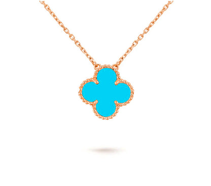 [LUXE]CLOVER 15MM SINGLE FLOWER NECKLACE COLLECTION