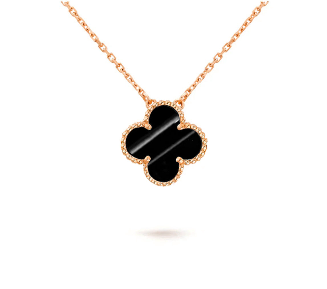 [LUXE]CLOVER 15MM SINGLE FLOWER NECKLACE COLLECTION