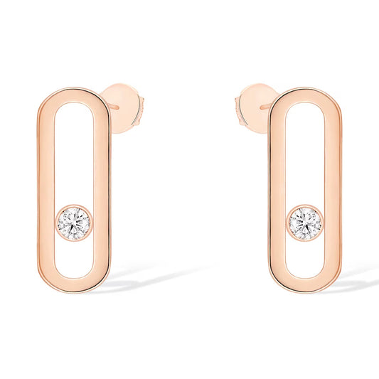 [RAFFINE]MOVE UNO SMALL 1 DIAMOND EARRINGS