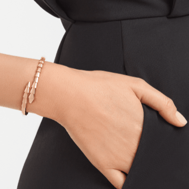 [RAFFINE]PULSERA SERPENTI VIPER DE ORO ROSA