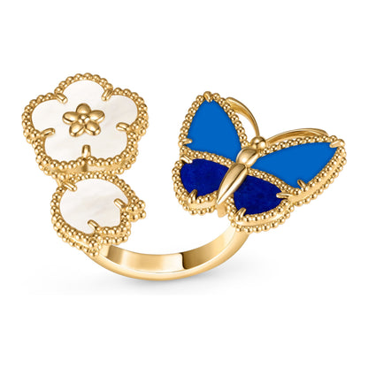 [RAFFINE]LUCKY SPRING SCHMETTERLING OFFENE RINGE