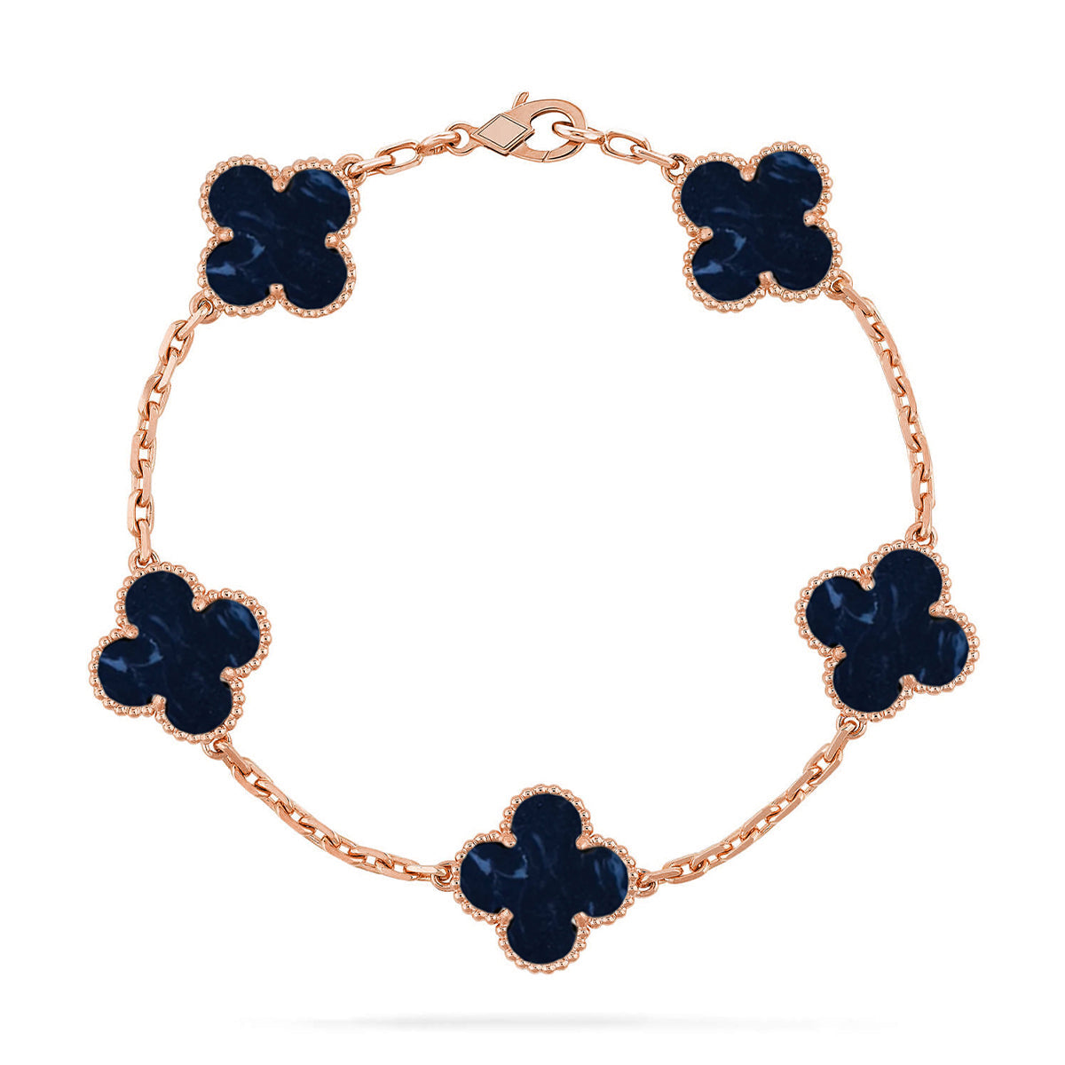 [RAFFINE]CLOVER 5 MOTIF PIETERSITE BRACELET COLLECTION