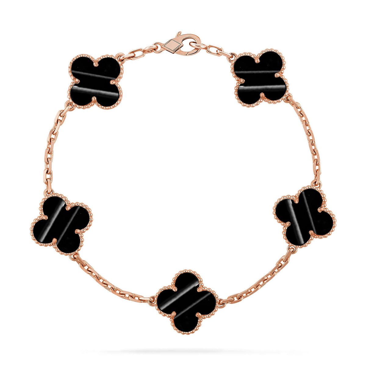 [RAFFINE] ARMBAND-KOLLEKTION MIT KLEEBÜTTEN-ANHÄNGER UND PULSARSTEIN