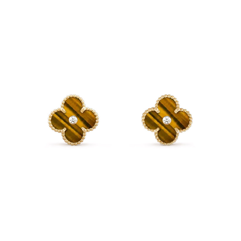 [LUXE]CLOVER  15MM DIAMOND EARRINGS COLLECTION