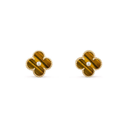 [LUXE]CLOVER  15MM DIAMOND EARRINGS COLLECTION