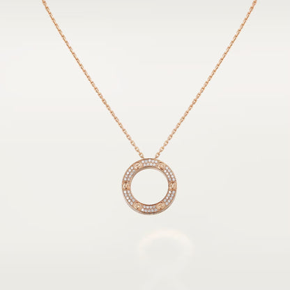 [Raffine]LOVE NECKLACE 16MM  FULL DIAMOND