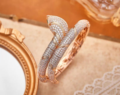 [RAFFINE]HAUTE COUTURE GOLD SERPENTI BRACELET