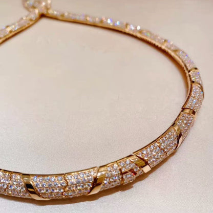 [RAFFINE]COLLAR SERPENTI DE ORO DE ALTA COSTURA 