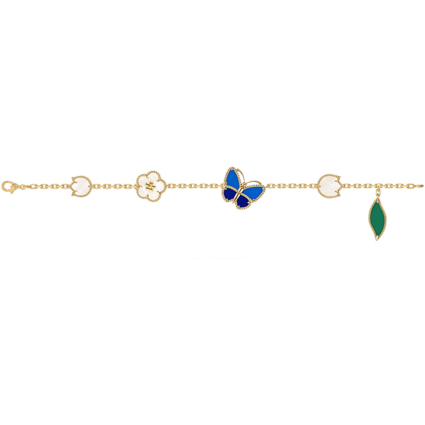 [RAFFINE] LUCKY SPRING SCHMETTERLING ARMBAND MIT 5 MOTIVEN