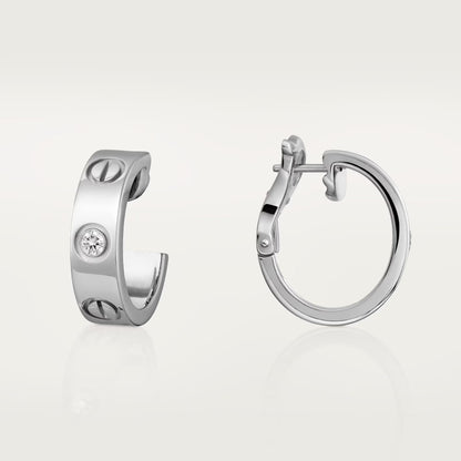 [Raffine]LOVE EARRINGS 5.7MM 2 DIAMONDS