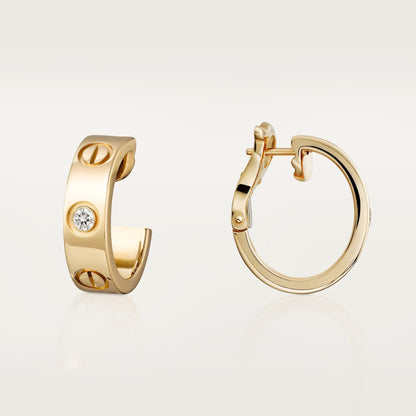 [Raffine]LOVE EARRINGS 5.7MM 2 DIAMONDS