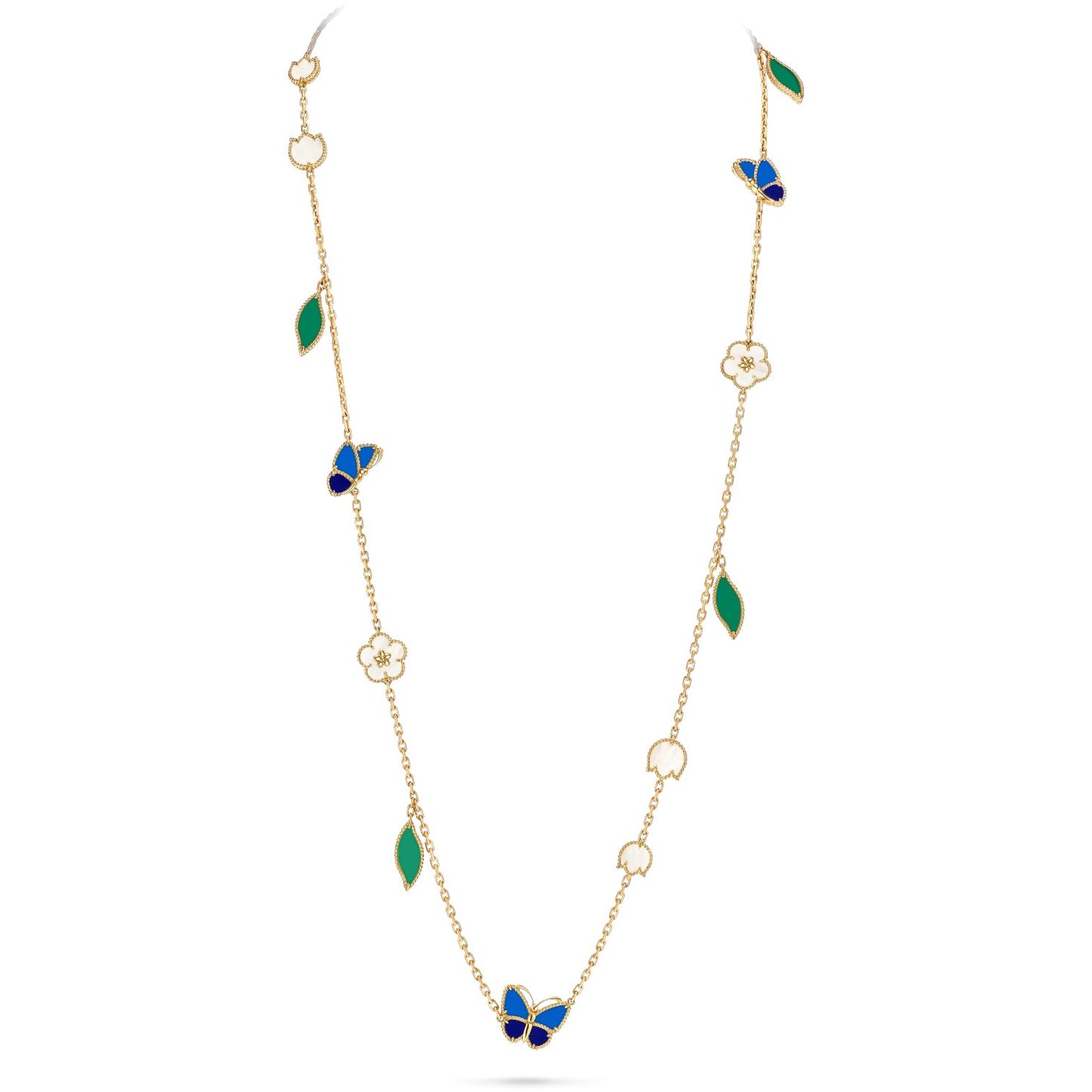[RAFFINE]LUCKY SPRING SCHMETTERLING 15 BLUMEN-HALSKETTE