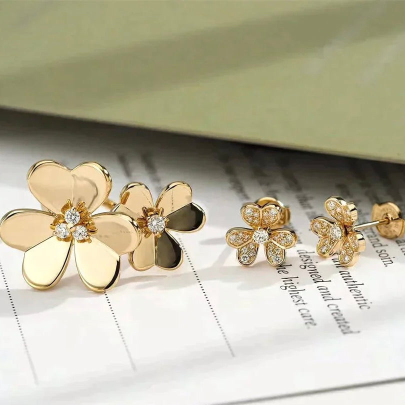 [RAFFINE]CLOVER COMOS GOLD DIAMOND RING