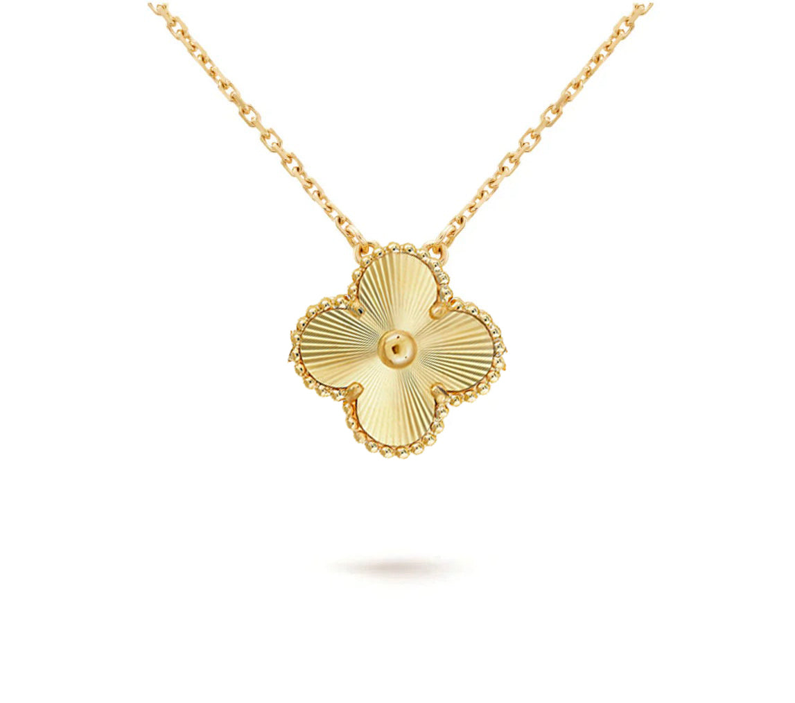 [LUXE]CLOVER 15MM SINGLE FLOWER NECKLACE COLLECTION