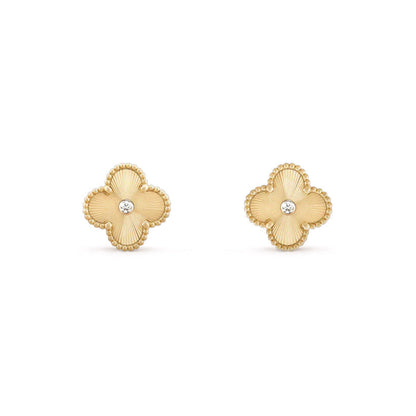 [LUXE]CLOVER  15MM DIAMOND EARRINGS COLLECTION