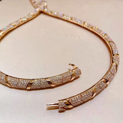 [RAFFINE]COLLAR SERPENTI DE ORO DE ALTA COSTURA 