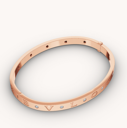 [RAFFINE]ZERO 1 PINK GOLD 12 DIAMONDS BRACELET