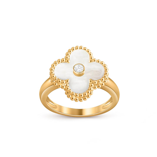 [LUXE]CLOVER DIAMOND RING GOLD COLLECTION