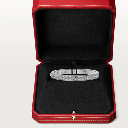 [Raffine] Liebesarmband, 6,1 mm, mit 10 großen Diamanten besetzt
