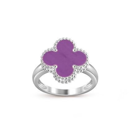[LUXE]CLOVER SILVER RING COLLECTION