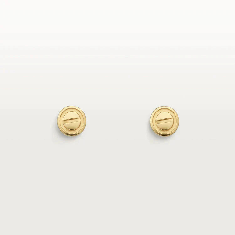 [RAFFINE]PENDIENTES LOVE ORO 10MM