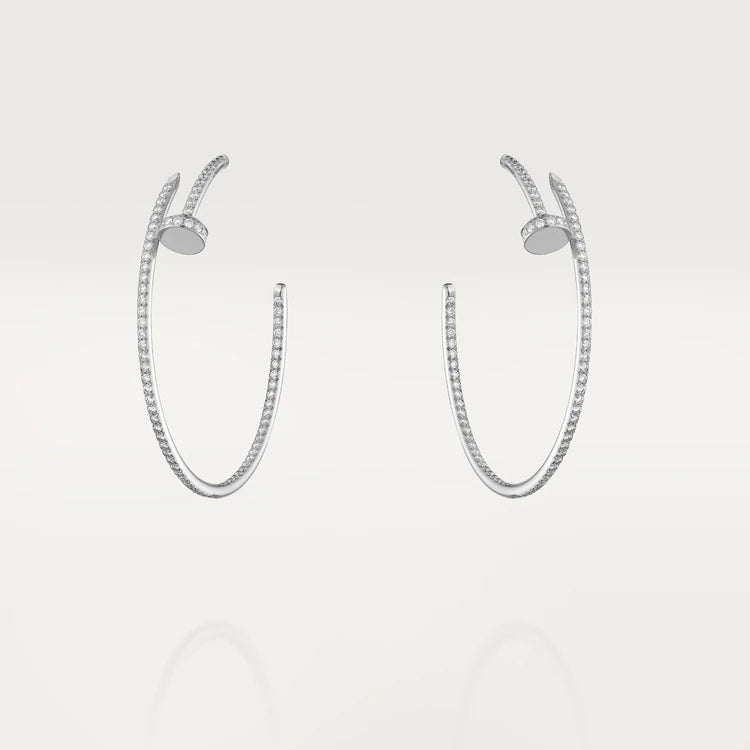 [Raffine]Boucles d'oreilles JUSTE Full Diamonds 1,8 mm