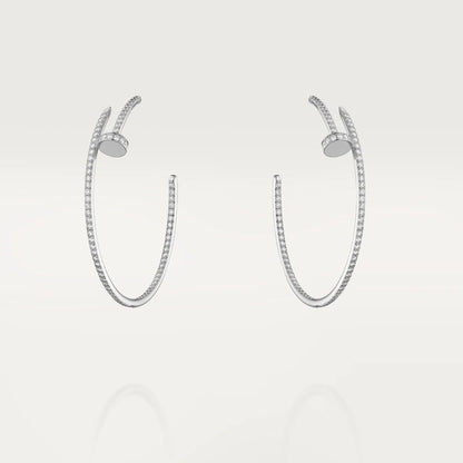 [Raffine]Boucles d'oreilles JUSTE Full Diamonds 1,8 mm