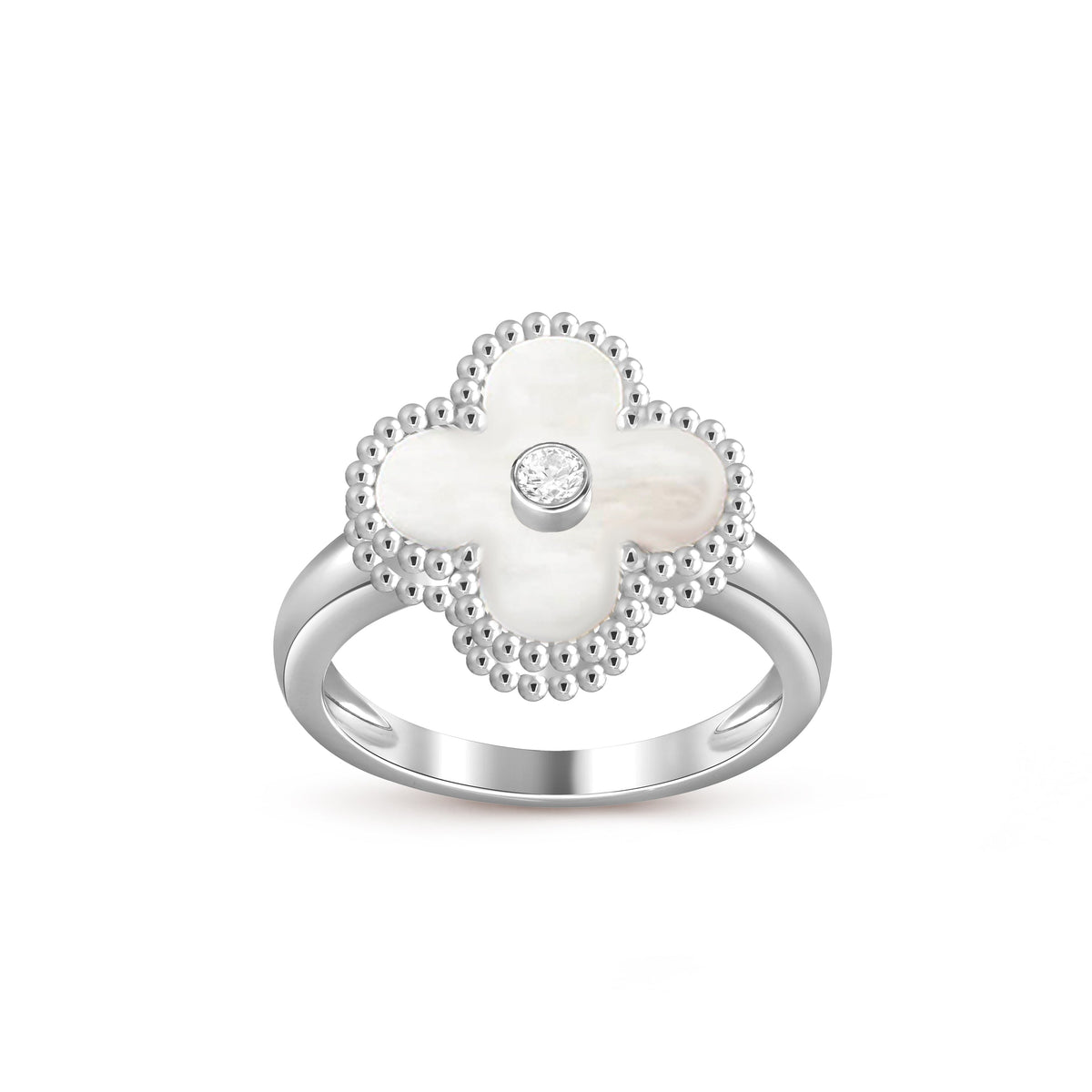[LUXE]CLOVER SILVER DIOMND RING COLLECTION