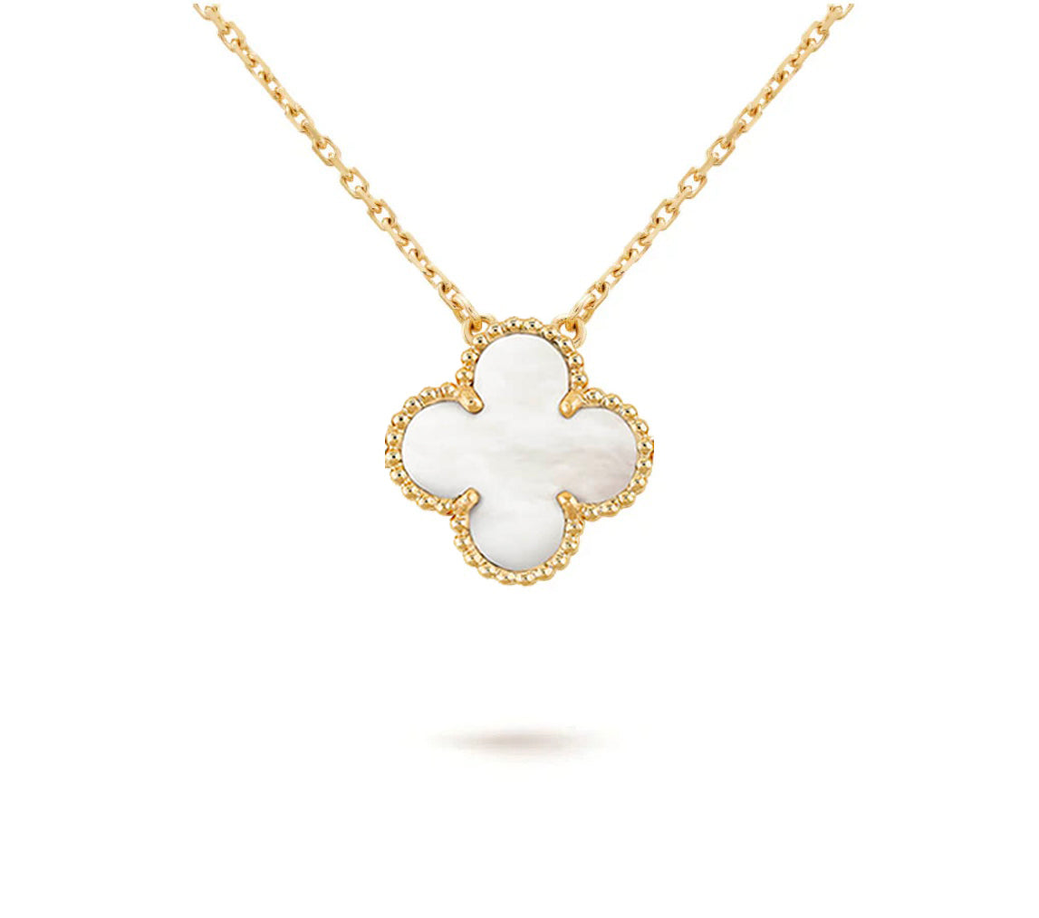 [LUXE]CLOVER 15MM SINGLE FLOWER NECKLACE COLLECTION