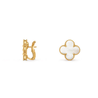 [LUXE]CLOVER 15MM MOP EARRINGS COLLECTION