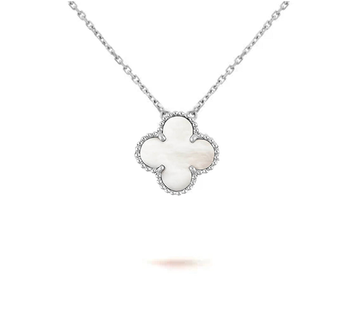 [LUXE]CLOVER 15MM NECKLACE SILVER COLLECTION