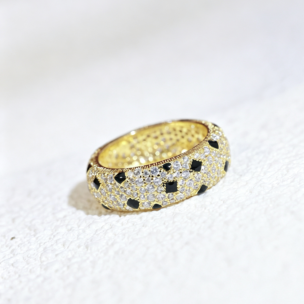 [Raffine]PANTHERE SPOTTED FULL DIAMOND RING