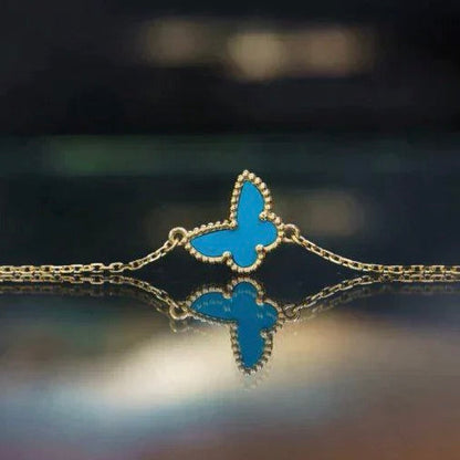 [RAFFINE]PULSERA DE MARIPOSA TURQUESA