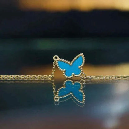 [RAFFINE]PULSERA DE MARIPOSA TURQUESA