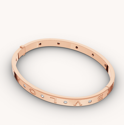 [RAFFINE]ZERO 1 PINK GOLD 12 DIAMONDS BRACELET