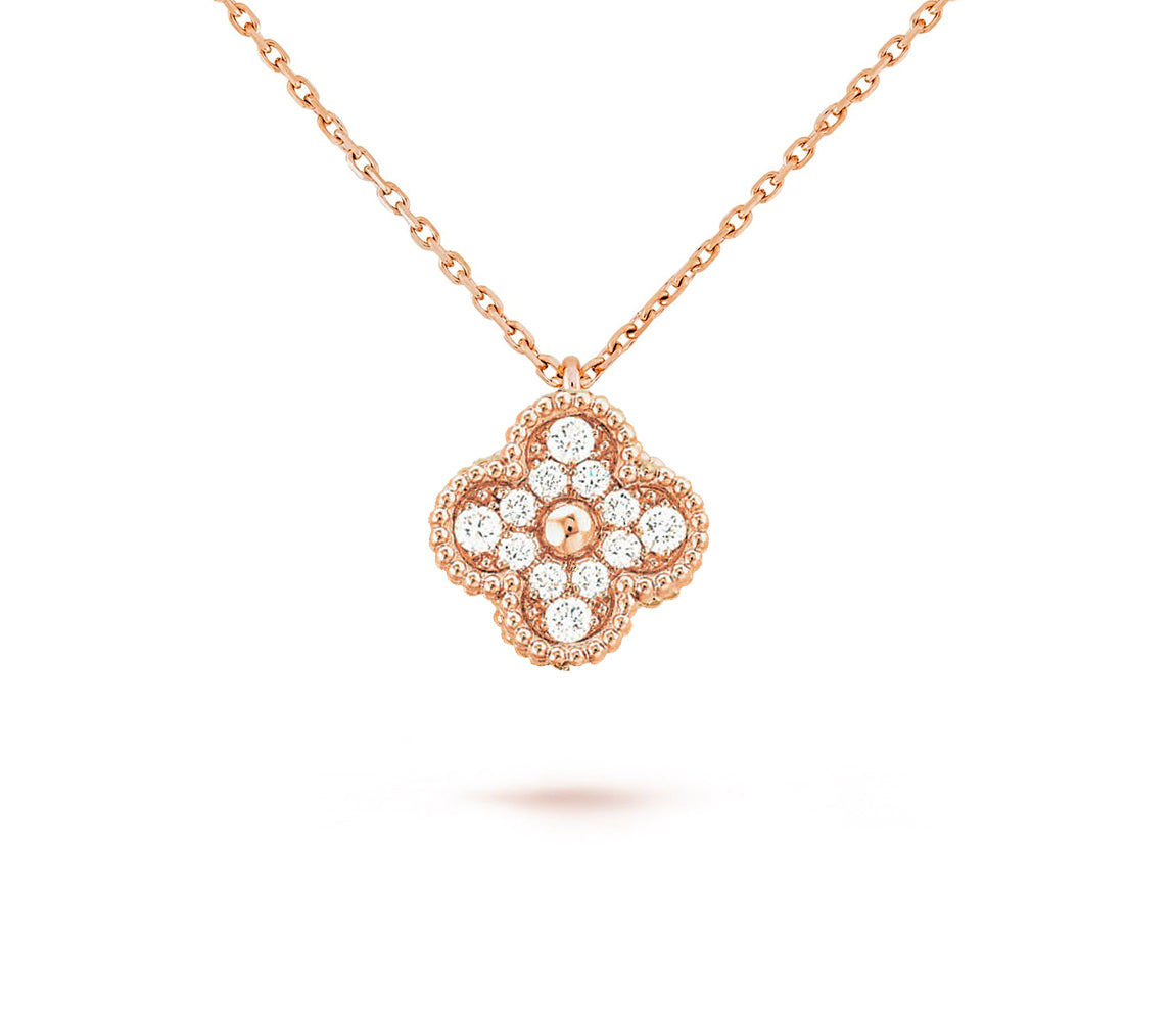 [LUXE]CLOVER MINI 9.5MM CARNELIANS NECKLACE COLLECTION